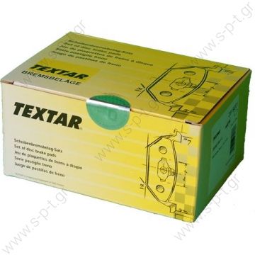 TEXTAR: 2355401   TEXTAR ΤΑΚΑΚΙΑ ΟΠΙΣΘΙΑ AUDI A2, CITROEN C2, C4, VW POLO, SEAT IBIZA IV, CORDOBA    Τακάκια Textar για Audi S3 TT Golf IV GTI,Polo 9N GTI,Leon 1.8T, Σετ τακάκια, δισκόφρενα Πίσω άξονας  - 